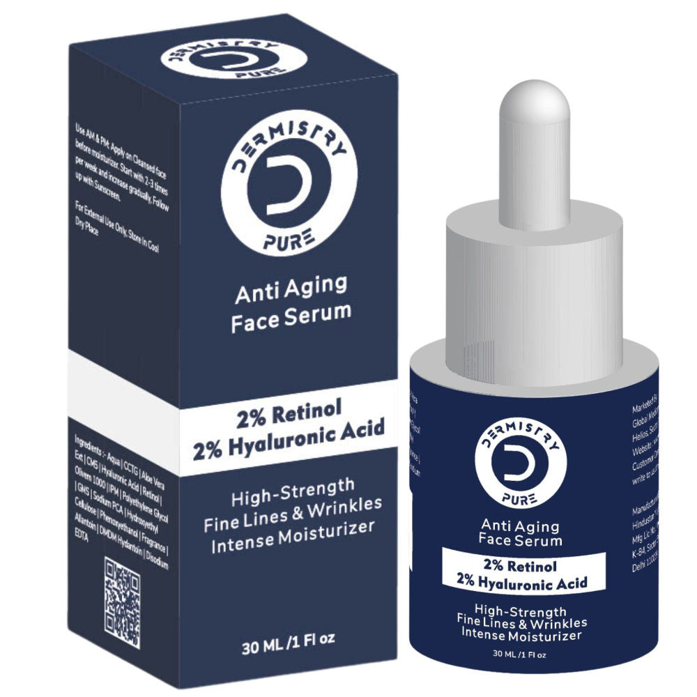 2% Retinol Hyaluronic Anti Aging Night Face Cream Serum for Ageing Dark Circles & Wrinkles