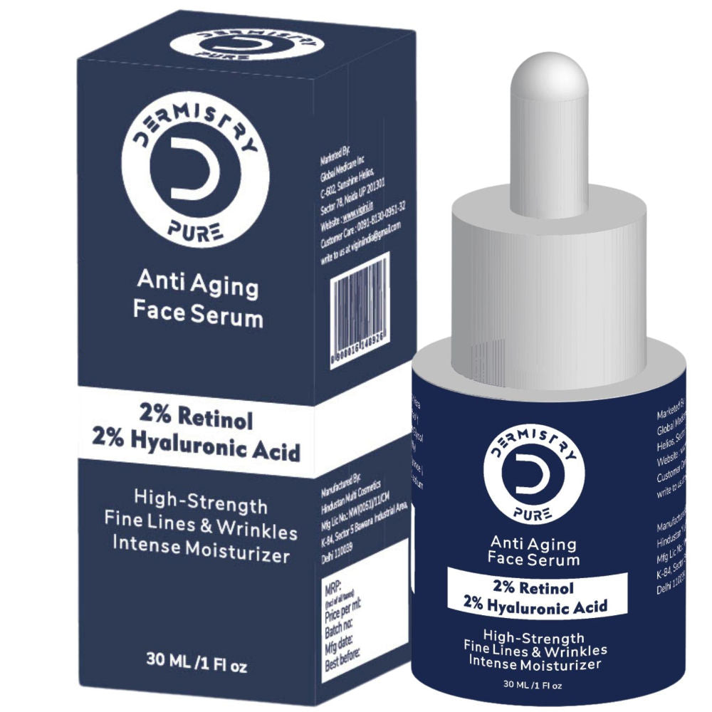2% Retinol Hyaluronic Anti Aging Night Face Cream Serum for Ageing Dark Circles & Wrinkles