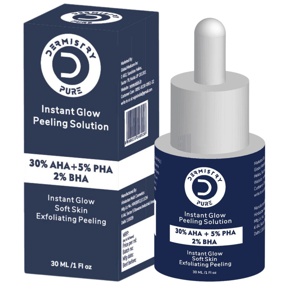 30% AHA 5% PHA 2% BHA Peeling Solution Face Serum Glowing Skin Exfoliating Chemical Peel