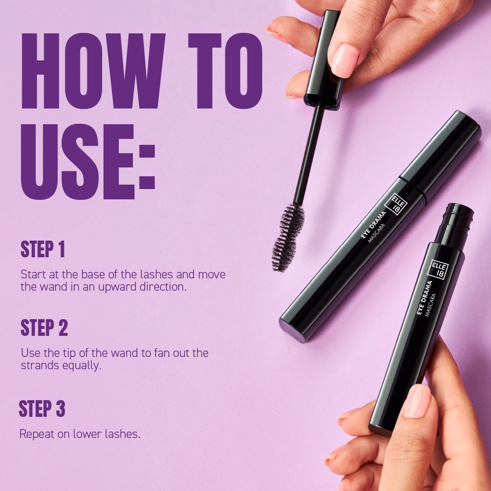 Eye Drama Lightweight & Volumising Mascara Black, Water Resistant