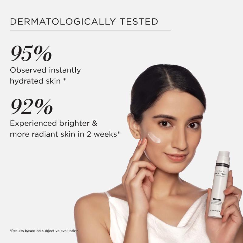 Brightening And Hydrating Face Cream With Plant Based AHA, Squalane, Butter & Argan Oil