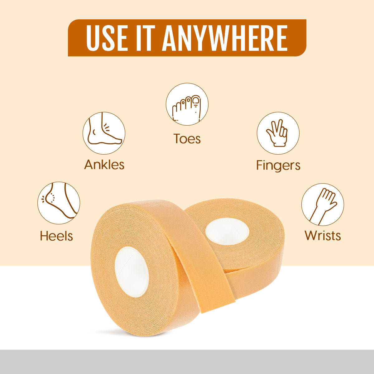 Foot Care Tape Heel Anti Slip Grip Sticker Shoe Bite Feet Protector Blister Prevention Bandage