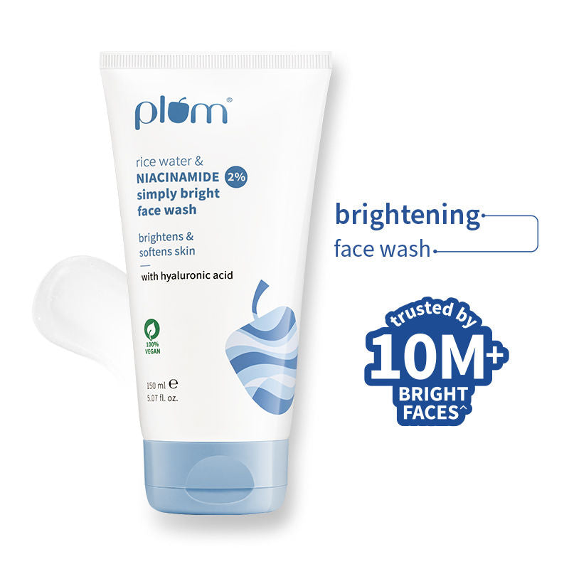 2% Niacinamide Face Wash With Rice Water For Oily Skin, Brightens & Hydrates