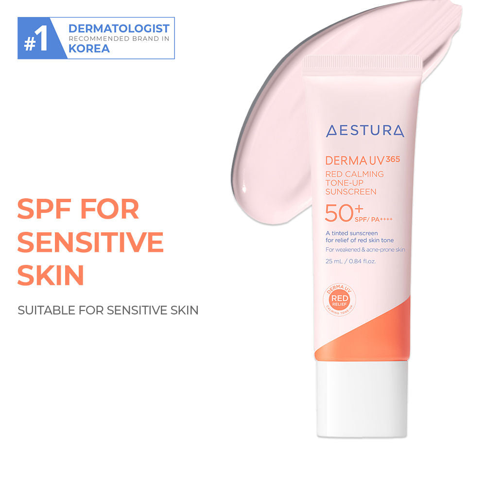 Derma UV365 Red Calming Tone - Up Sunscreen 50+ SPF/PA++++