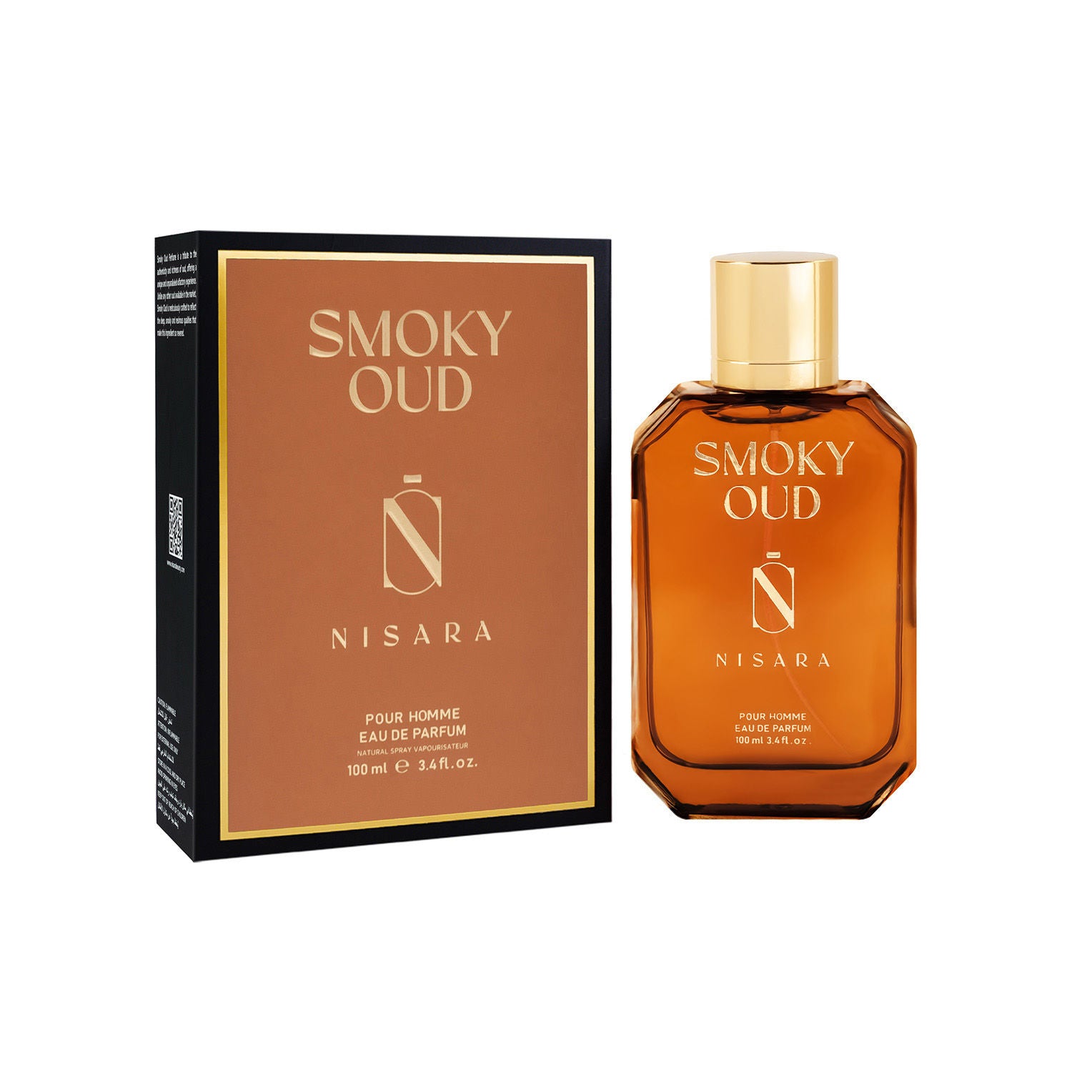Smoky Oud - Perfume For Men,Eau De Parfum,Long Lasting Tobacco-Woody Fragrance