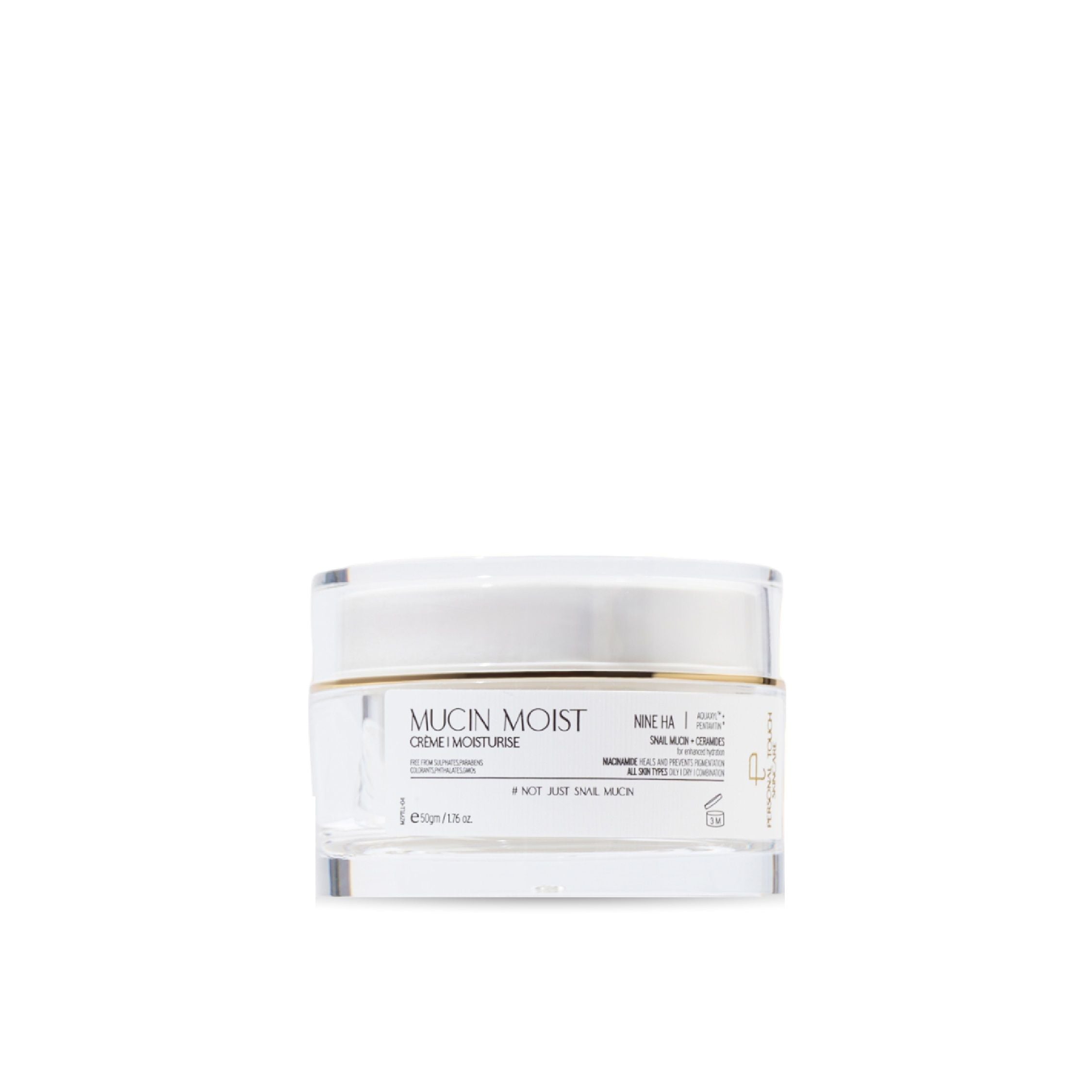 Personal Touch Snail Mucin Cream with Ceramides for Barrier Repair