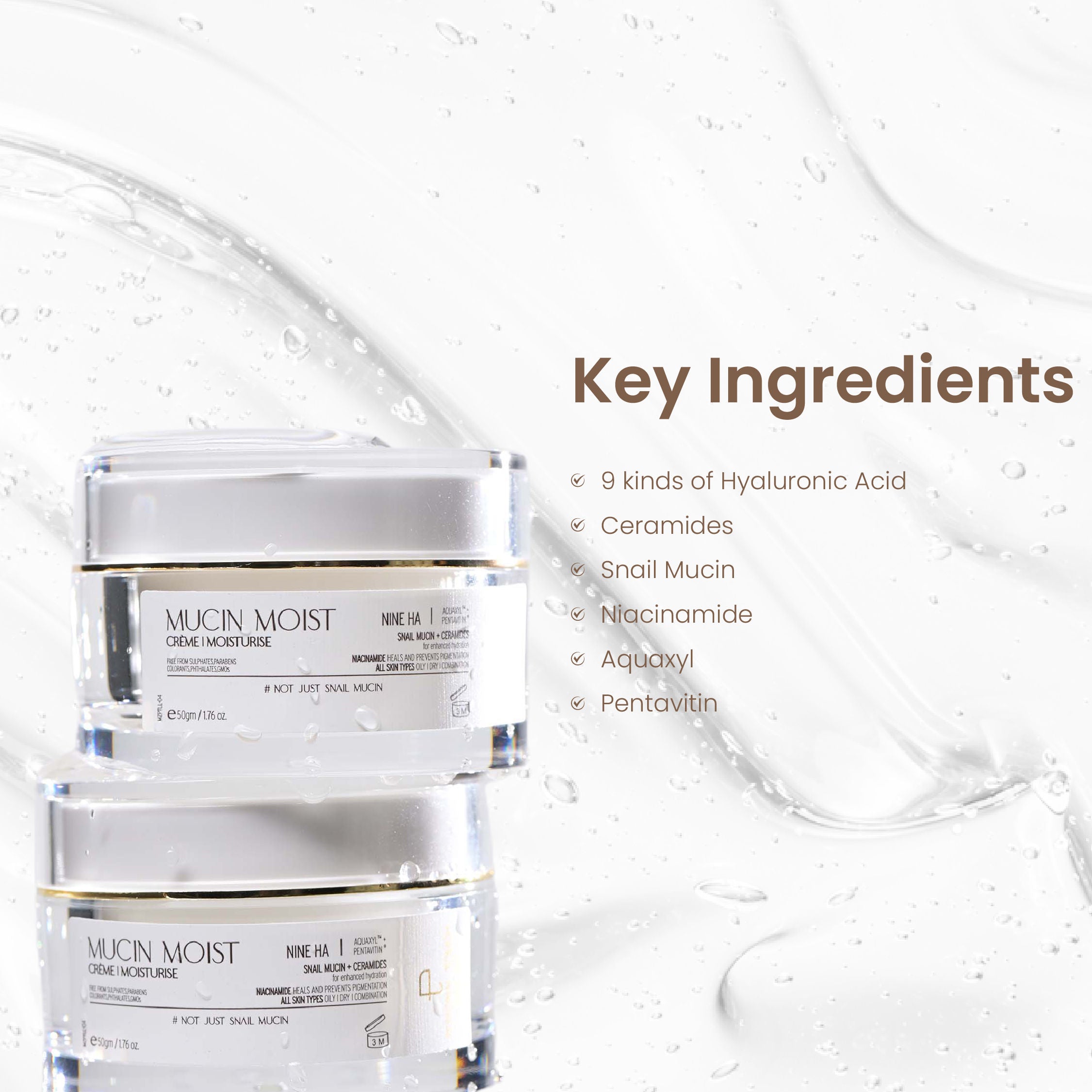 Personal Touch Snail Mucin Cream with Ceramides for Barrier Repair