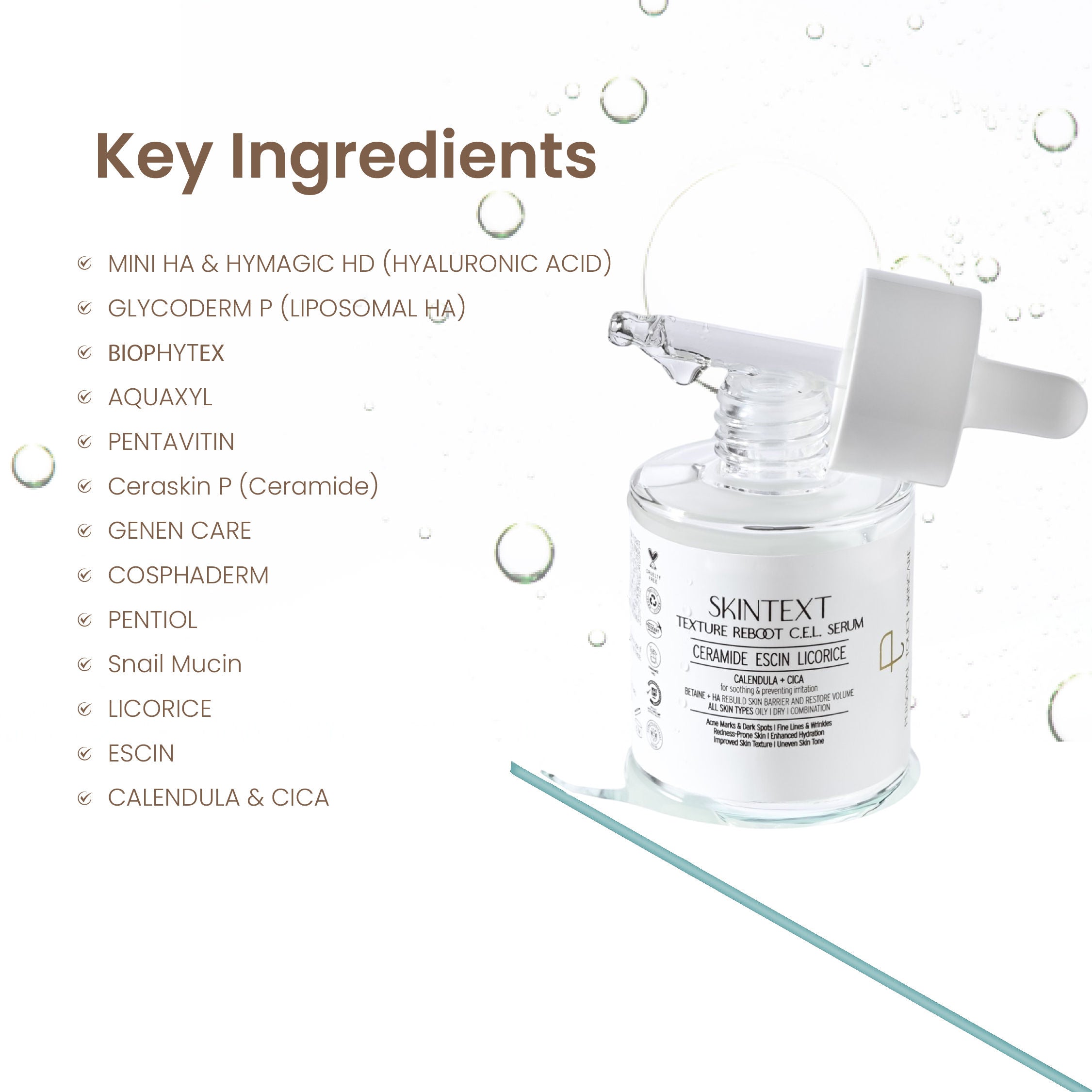 Personal Touch Skintext Texture Reboot C.E.L Serum for Smooth Skin,Brightening & Skin Glow