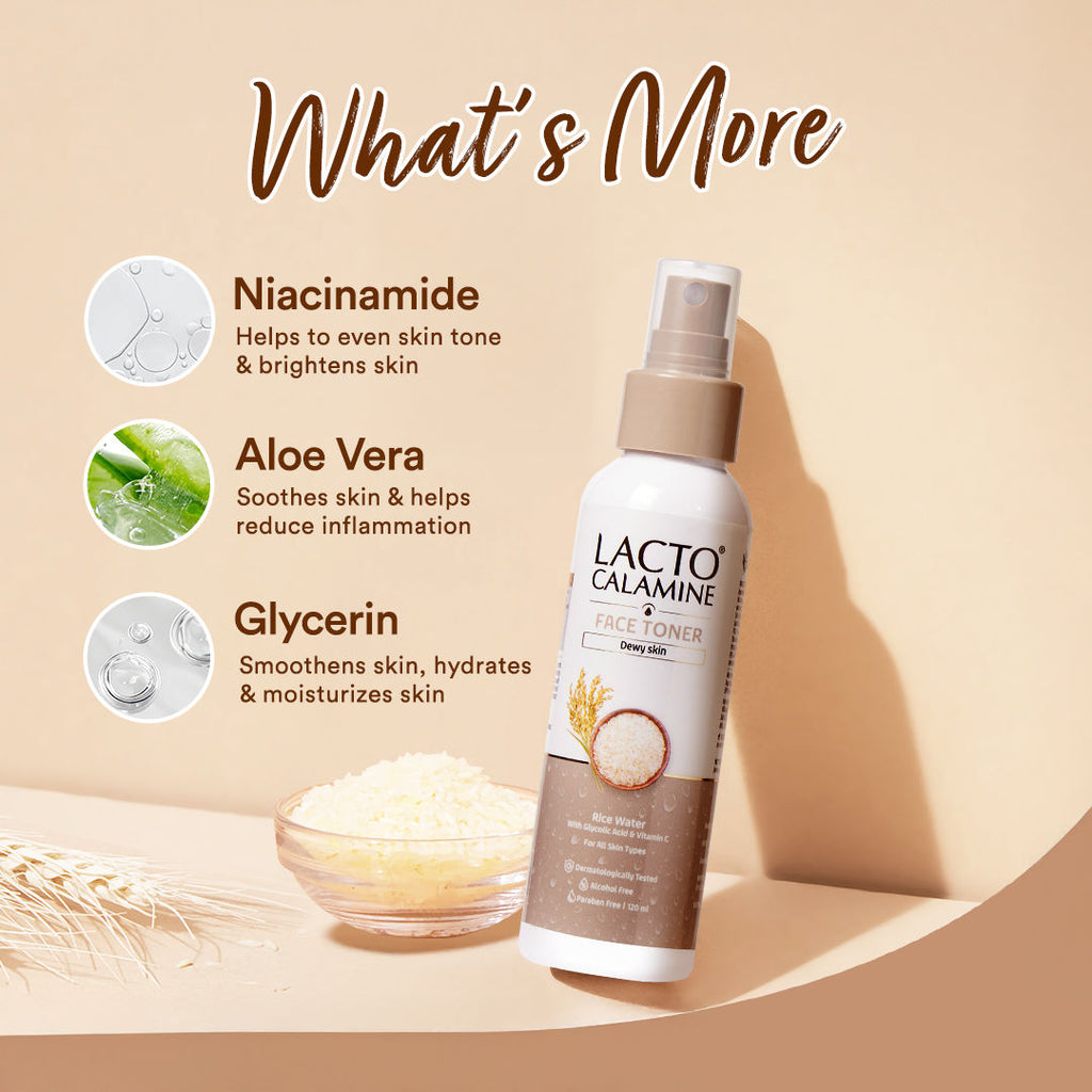 Rice Toner-Korean Glass Skin+ Smoothening Glow- Vitamin C, Glycolic Acid, Niacinamide