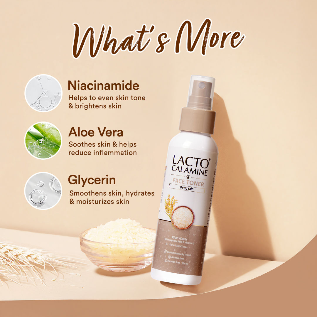 Rice Toner-Korean Glass Skin+ Smoothening Glow- Vitamin C, Glycolic Acid, Niacinamide
