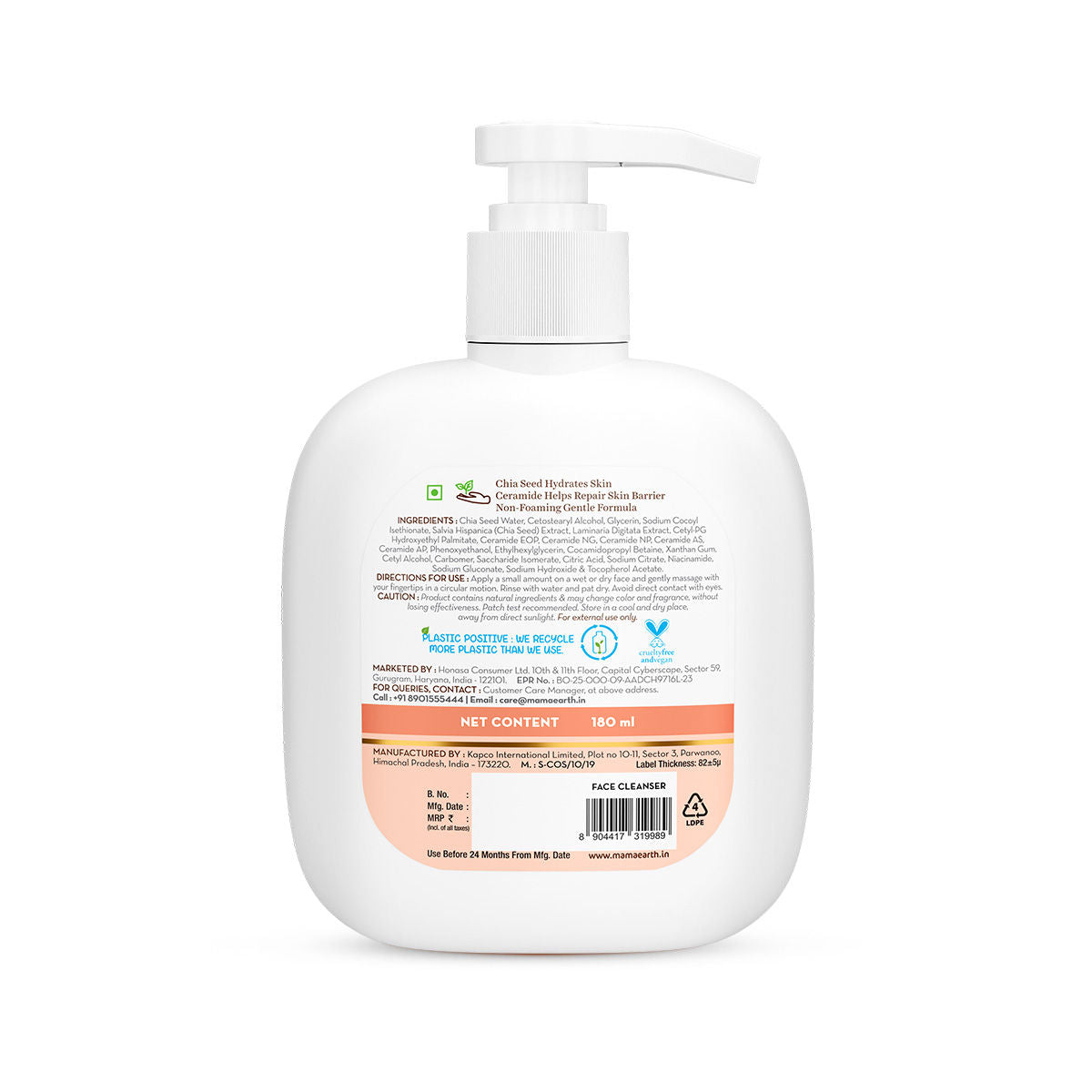 Chia Calming Face Cleanser for a Hydrated Glow