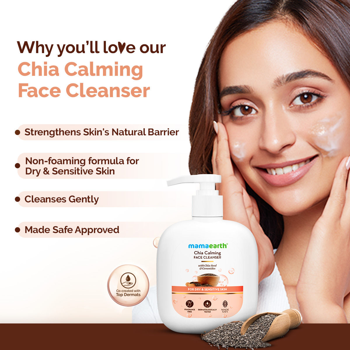Chia Calming Face Cleanser for a Hydrated Glow