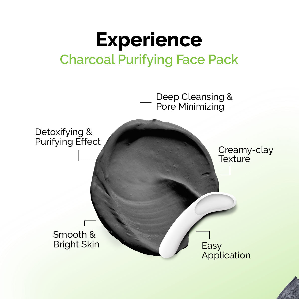 Charcoal Purifying Face Pack Detoxifies, Deep Cleanses, Minimizes Pores & Brightens Skin
