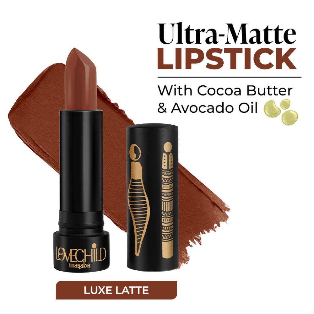 Bare Browns Ultra Matte Transfer-proof Lipstick, Enriched with Avocado Oil & Vitamin E
