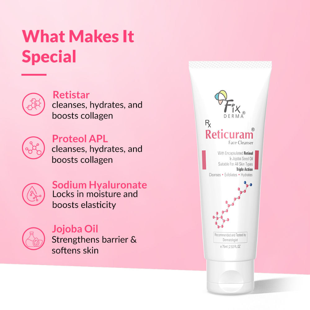 0.5% Retinol Reticuram Face Cleanser For All Skin Types