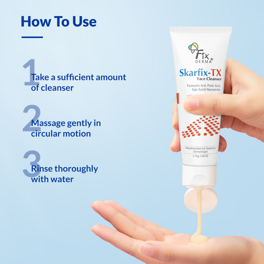 Skarfix-TX Kojic Acid Face Wash for Pigmentation Control with Tranexamic Acid