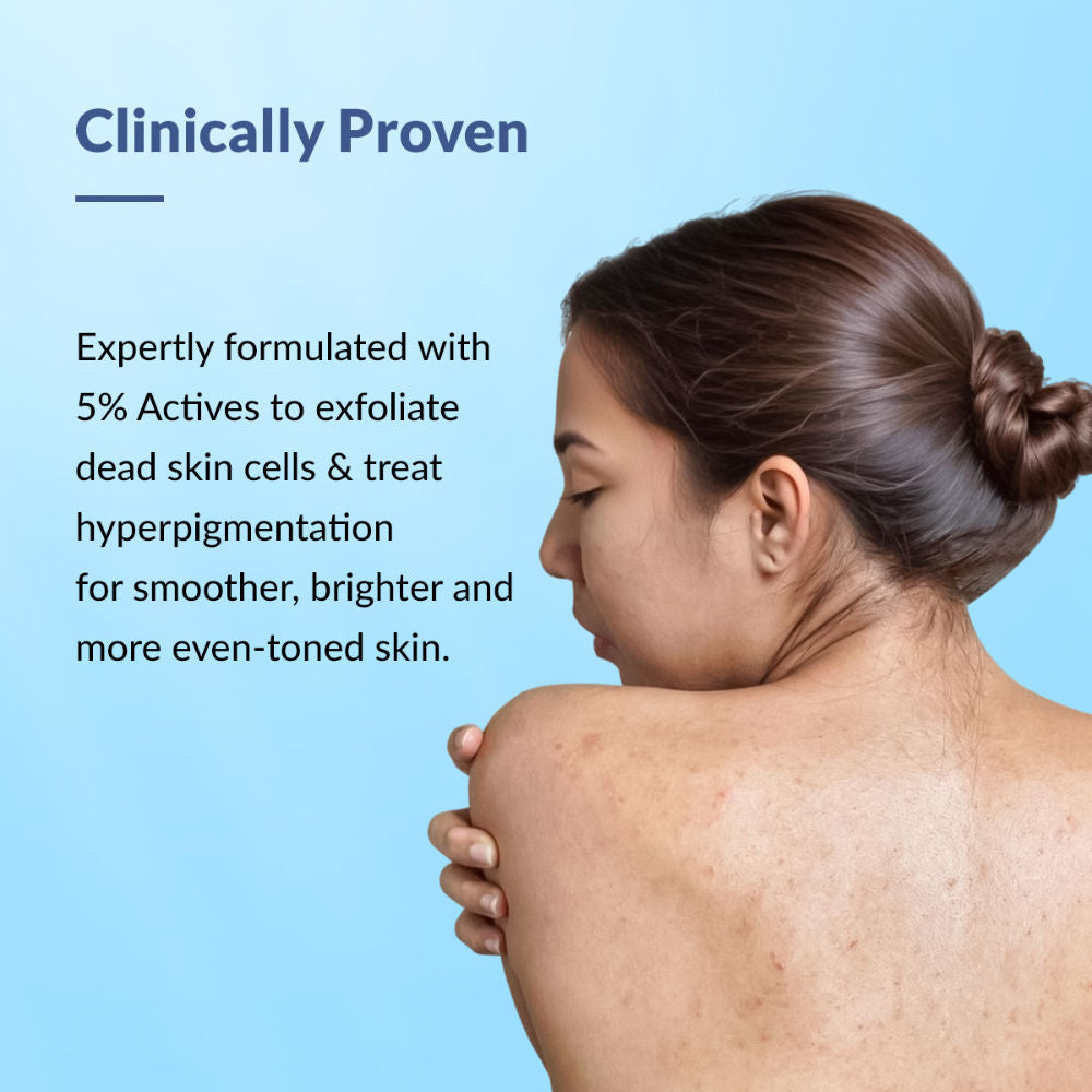Nigrifix Exfoliating Body Wash with 5% Actives,Glycolic acid, Lactic Acid Shower Gel
