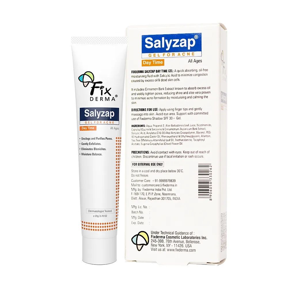 Salicylic Acid Salyzap Day Time Gel For Acne Scars, Pimples & Redness