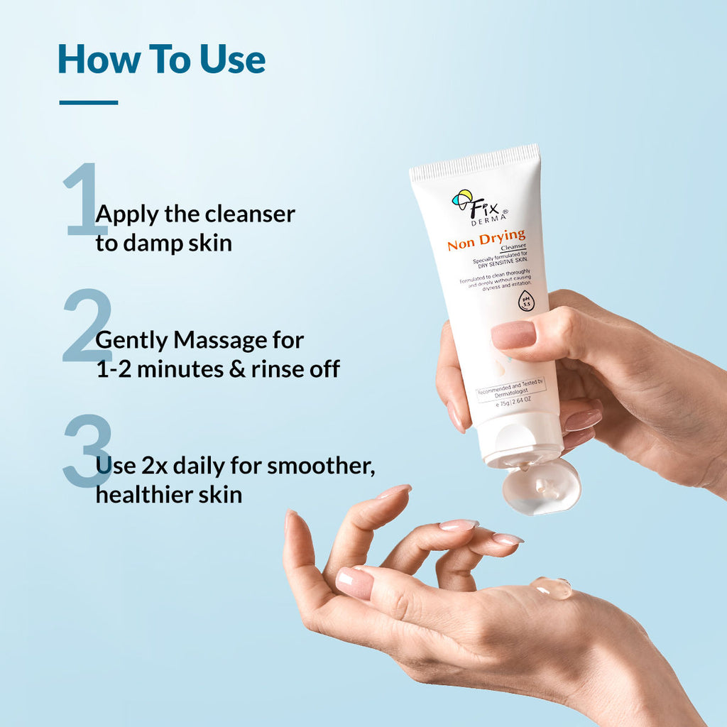 Non Drying Cleanser, soap-free & pH Balanced, Pore-Refining, Non-irritating cleanser