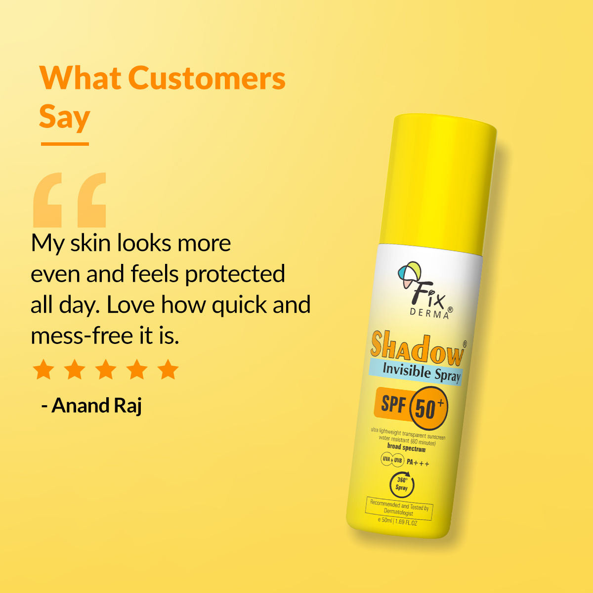 Shadow SPF 50 + Invisible Spray