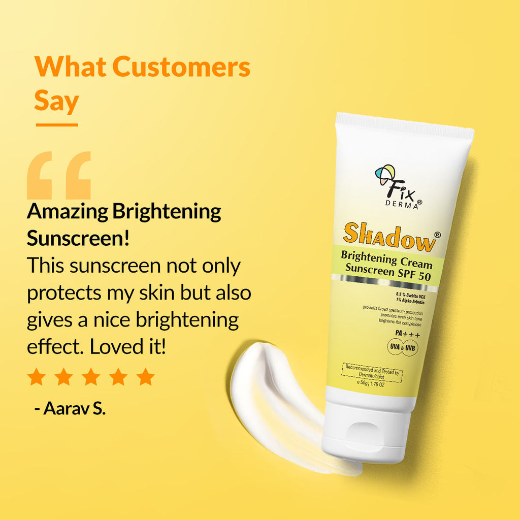 Shadow Brightening Sunscreen SPF 50 PA+++With Vitamin C Reduce Tan & Brightens
