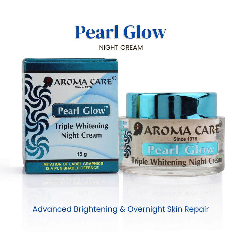 Pearl Glow Triple Whitening & Anti-Ageing Night Cream for All Skin Types