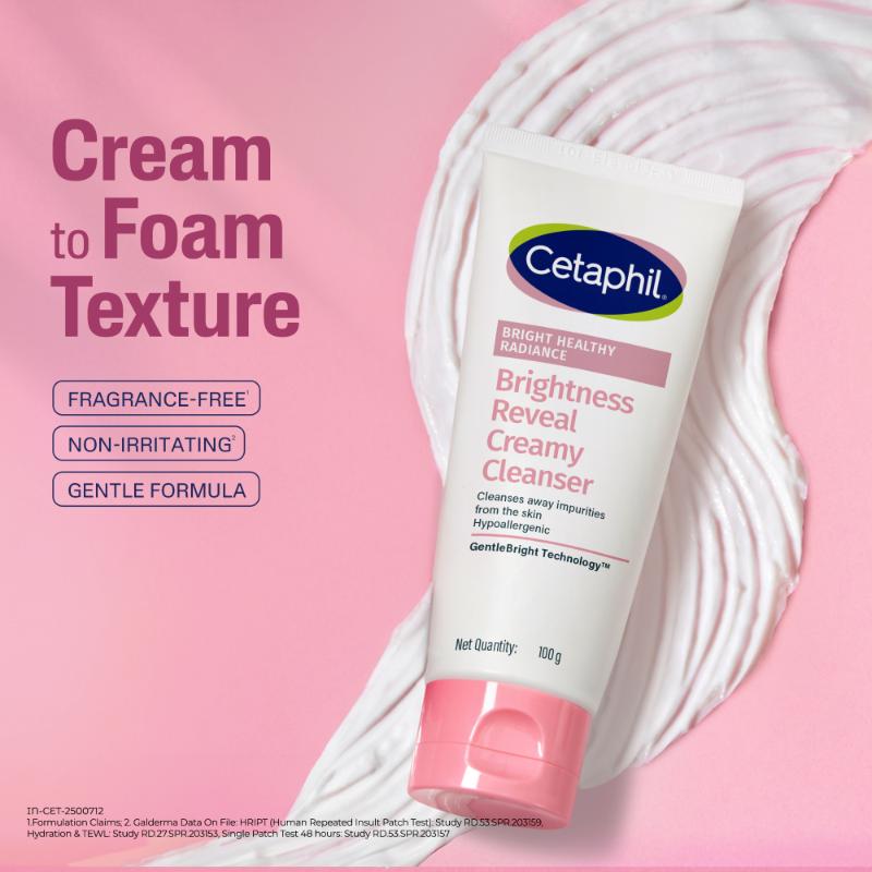 Bright Healthy Radiance Creamy Cleanser, with Niacinamide, For Uneven Skin Tone