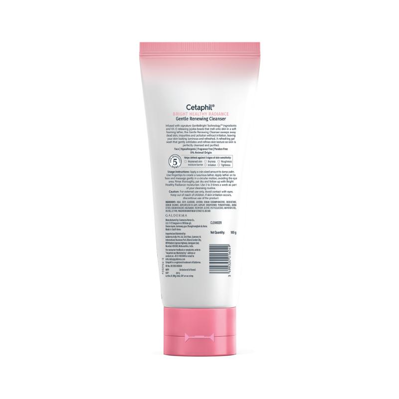 Bright Healthy Radiance Renewing Cleanser, Gently Exfoliates & Brightens, Foaming