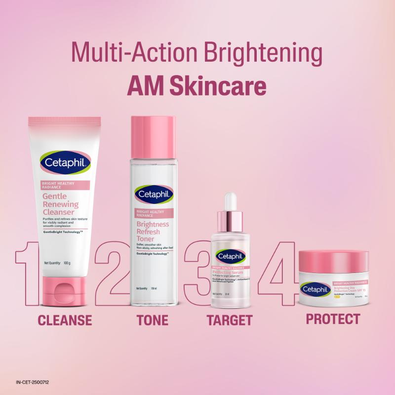 Bright Healthy Radiance Renewing Cleanser, Gently Exfoliates & Brightens, Foaming