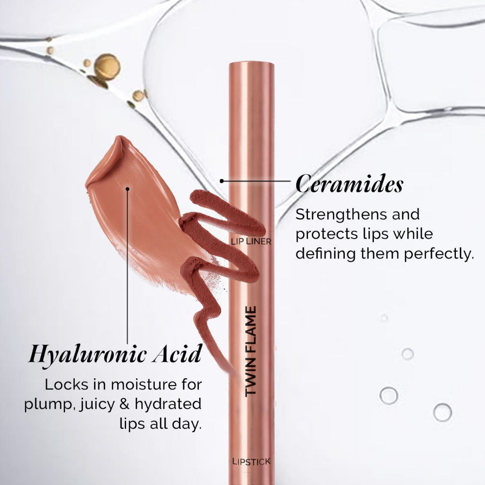 9To9 Twin Flame 2In1 Lipstick + Lip Line