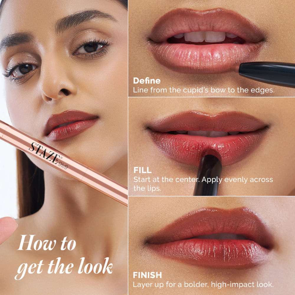 9To9 Twin Flame 2In1 Lipstick + Lip Line