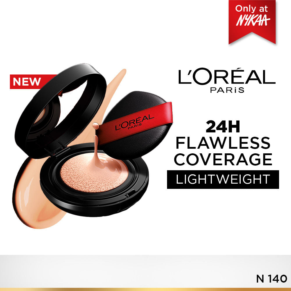 Infallible Cushion Foundation, 24H Flawless Coverage, No Oxidation - N 140