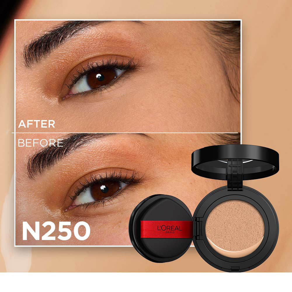 Infallible Cushion Foundation, 24H Flawless Coverage, No Oxidation