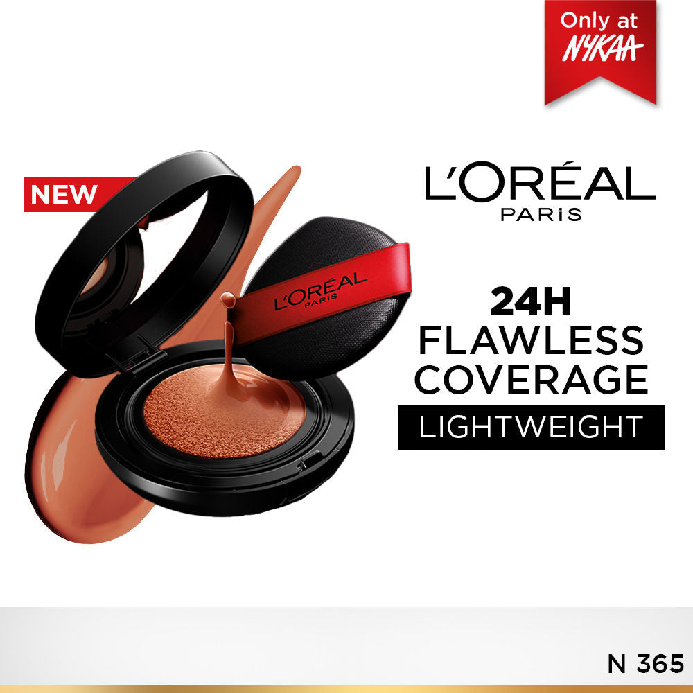 Infallible Cushion Foundation, 24H Flawless Coverage, No Oxidation - N 365
