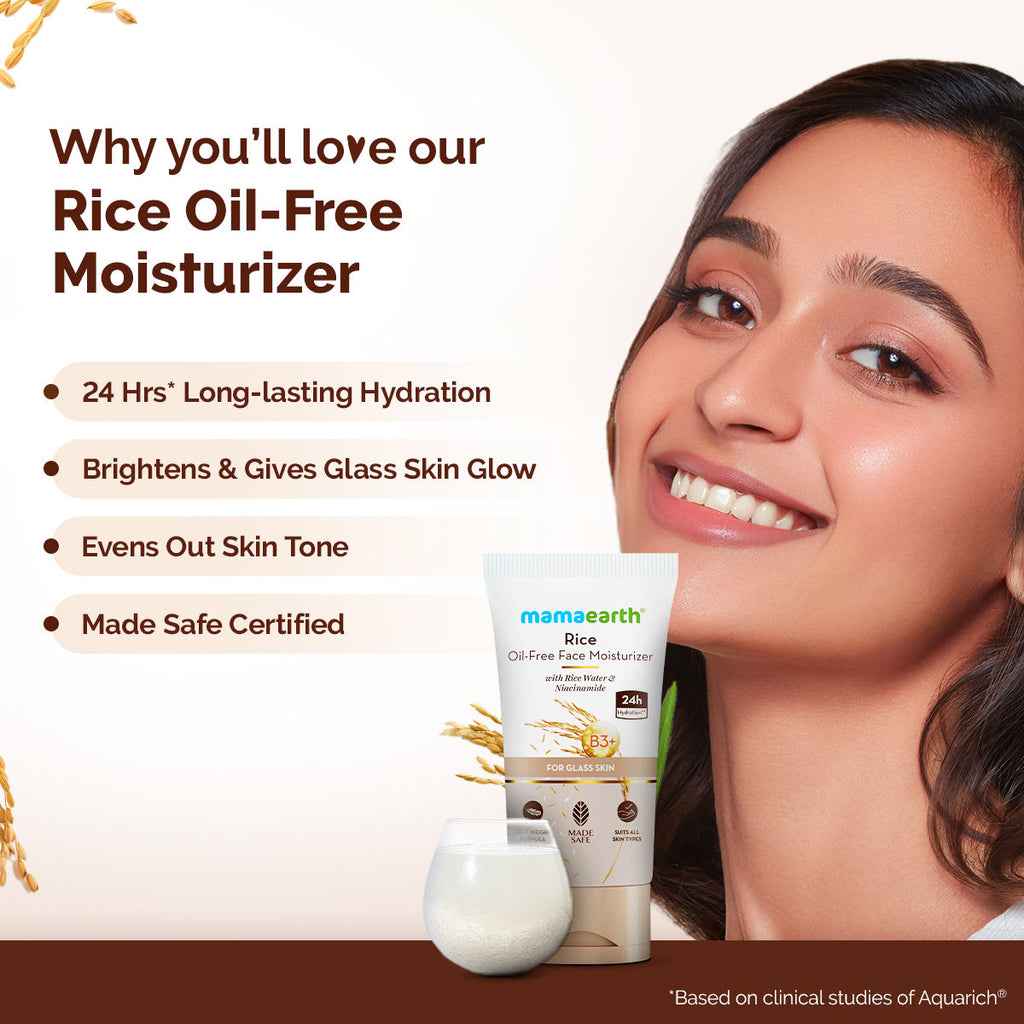 Rice Oil-Free Face Moisturizer For Oily Skin