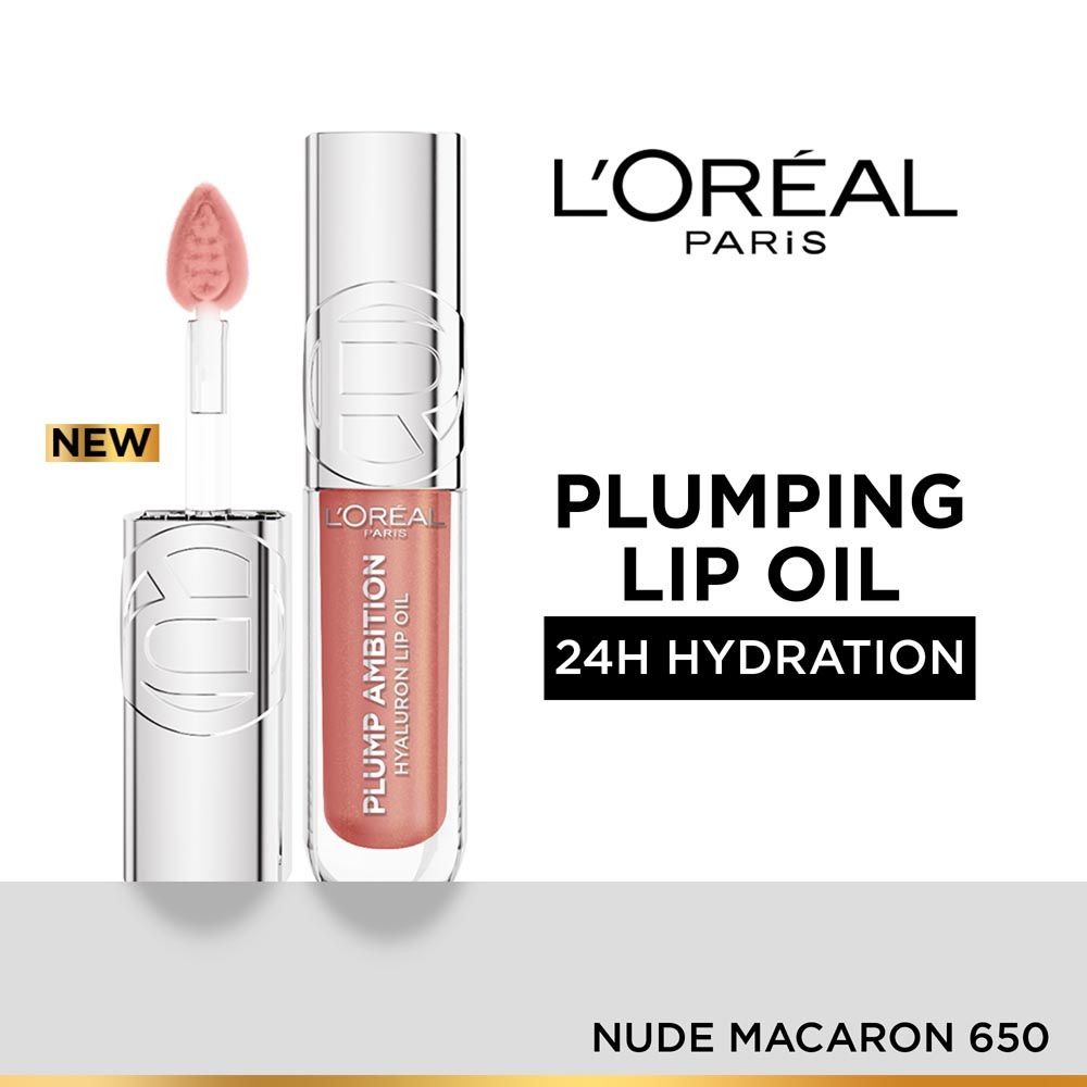 Plump Ambition Hyaluron Lip Oil - 650 Nude Macaron