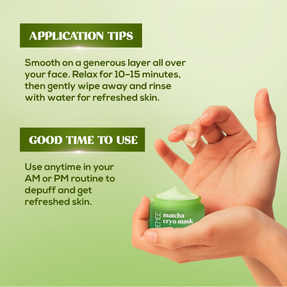 Matcha Cryo Face Cooling Mask