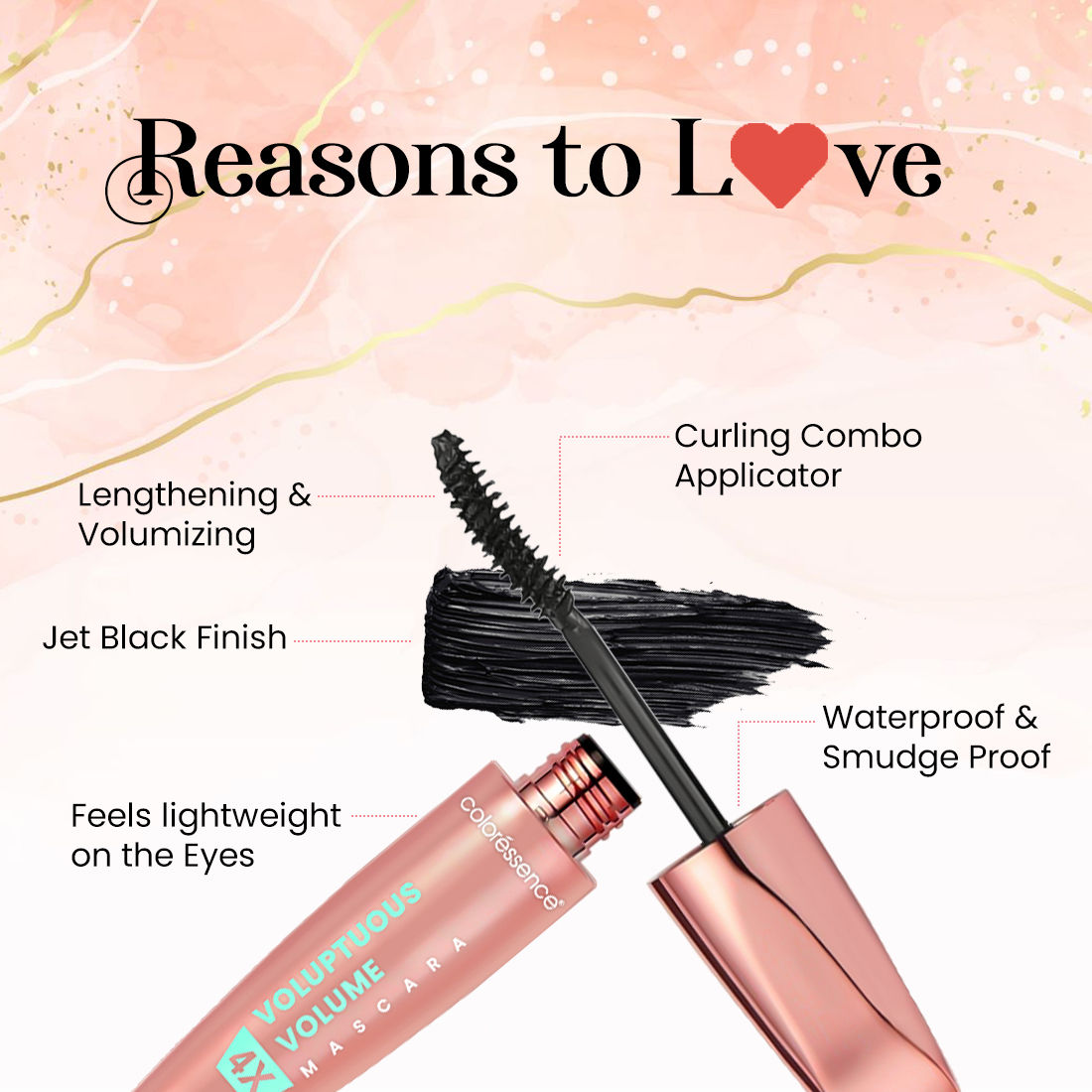 Roseate Voluptuous Mascara - Black