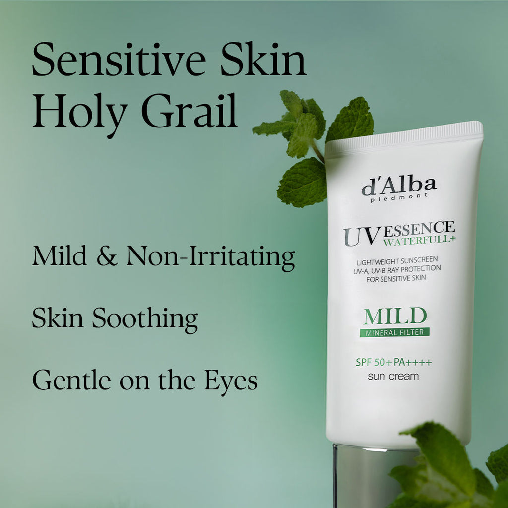 Waterfull Mild Sun Cream, Vegan, SPF 50+ PA++++, Sensitive Skin