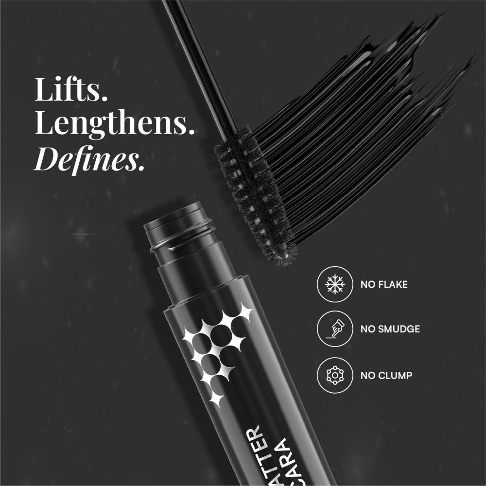 Volumising Dark Matter Mascara, Smudgeproof, Waterproof, Clump Free - Space Black