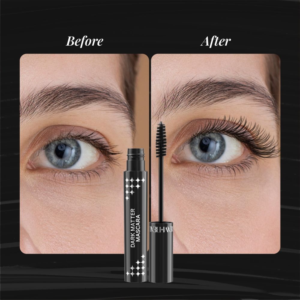 Volumising Dark Matter Mascara, Smudgeproof, Waterproof, Clump Free - Space Black