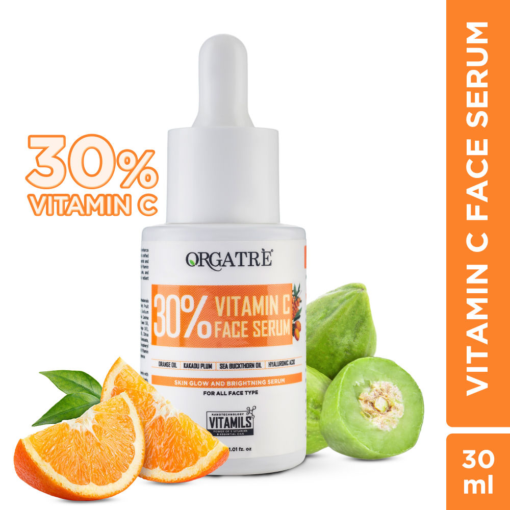 30% Vitamin C Face Serum With Hyaluronic Acid – Skin Glowing & Brightening Serum