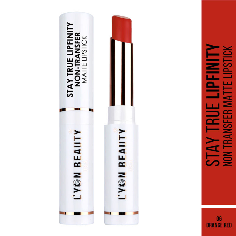 Stay True Lipfinity Non Transfer Matte Lipstick - Orange Red 06