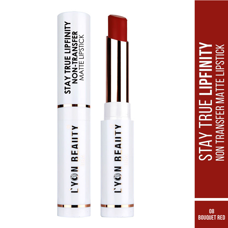 Stay True Lipfinity Non Transfer Matte Lipstick - Bouquet Red 08
