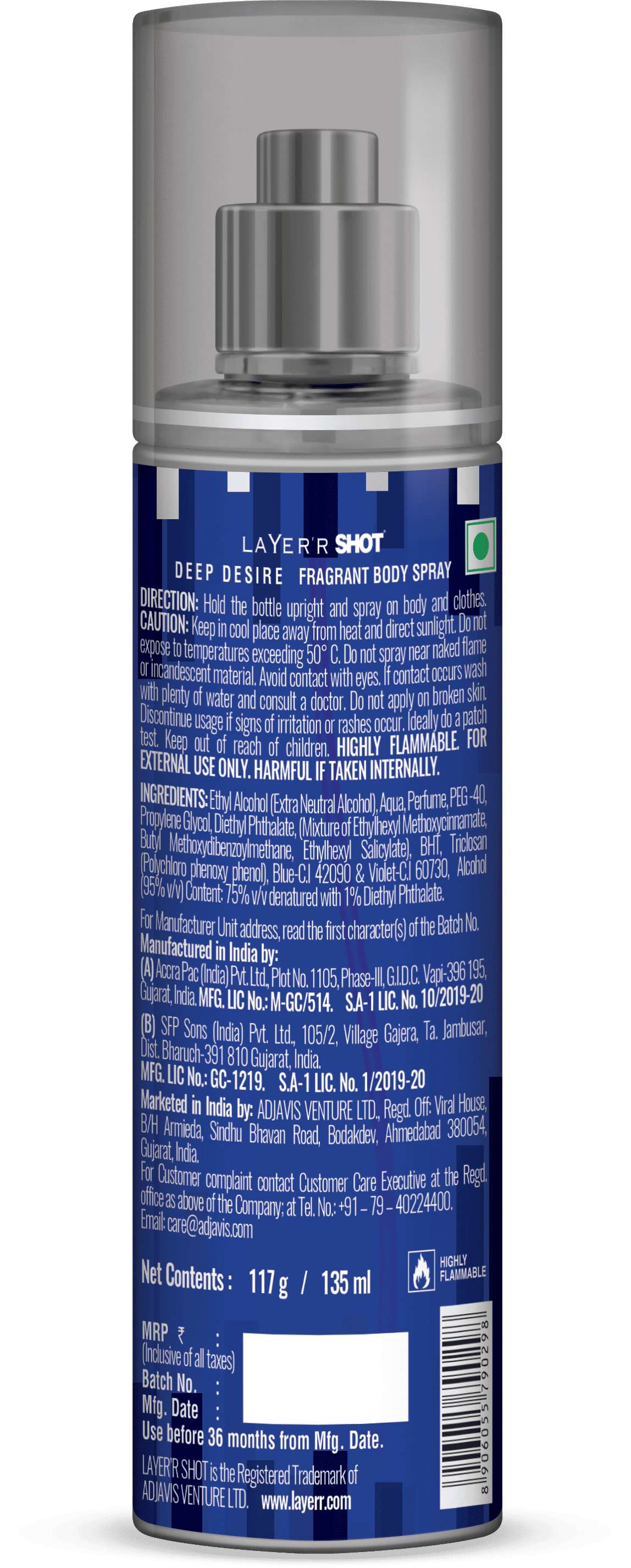 Shot Deep Desire Body Spray