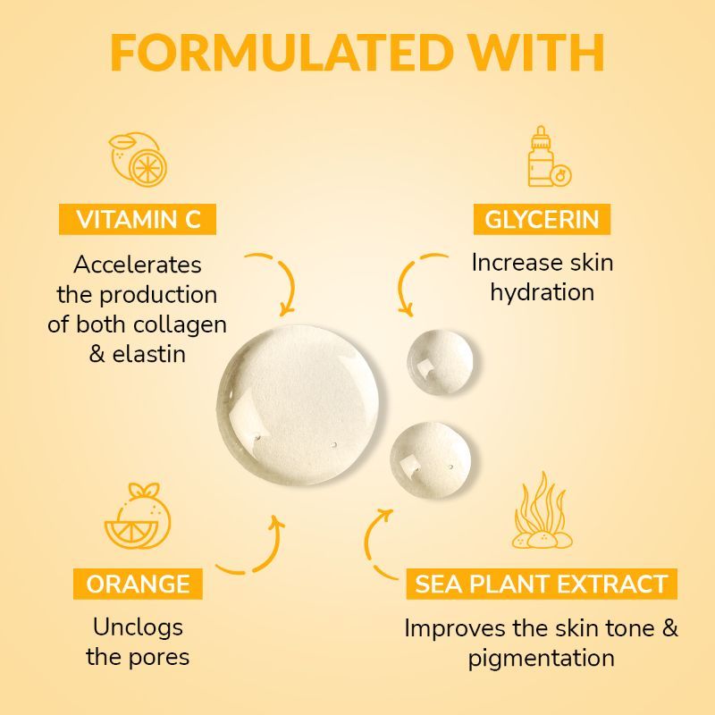Vitamin C & E Facial Sheet Mask For Lighten Dark Spots
