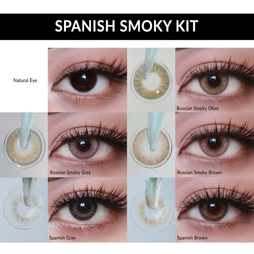Spanish Smoky Mixed 1day Coloured Contact Lenses - Spanish Smoky ( 0.00 )