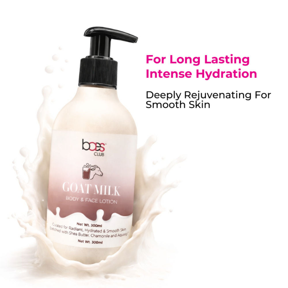 Goat Milk Body & Face Lotion With Shea Butter | Intense Nourishment & Glowing Skin Unisex