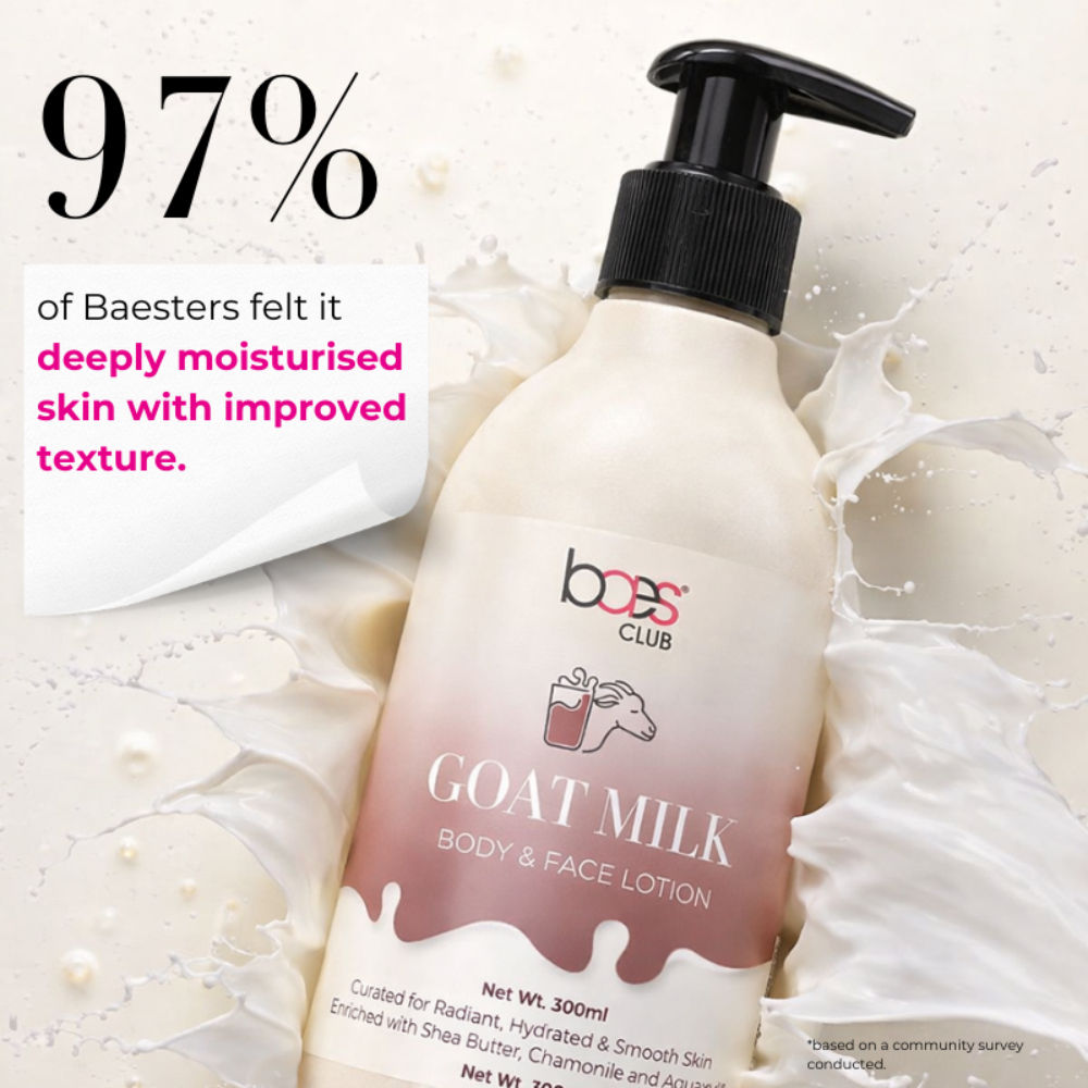 Goat Milk Body & Face Lotion With Shea Butter | Intense Nourishment & Glowing Skin Unisex