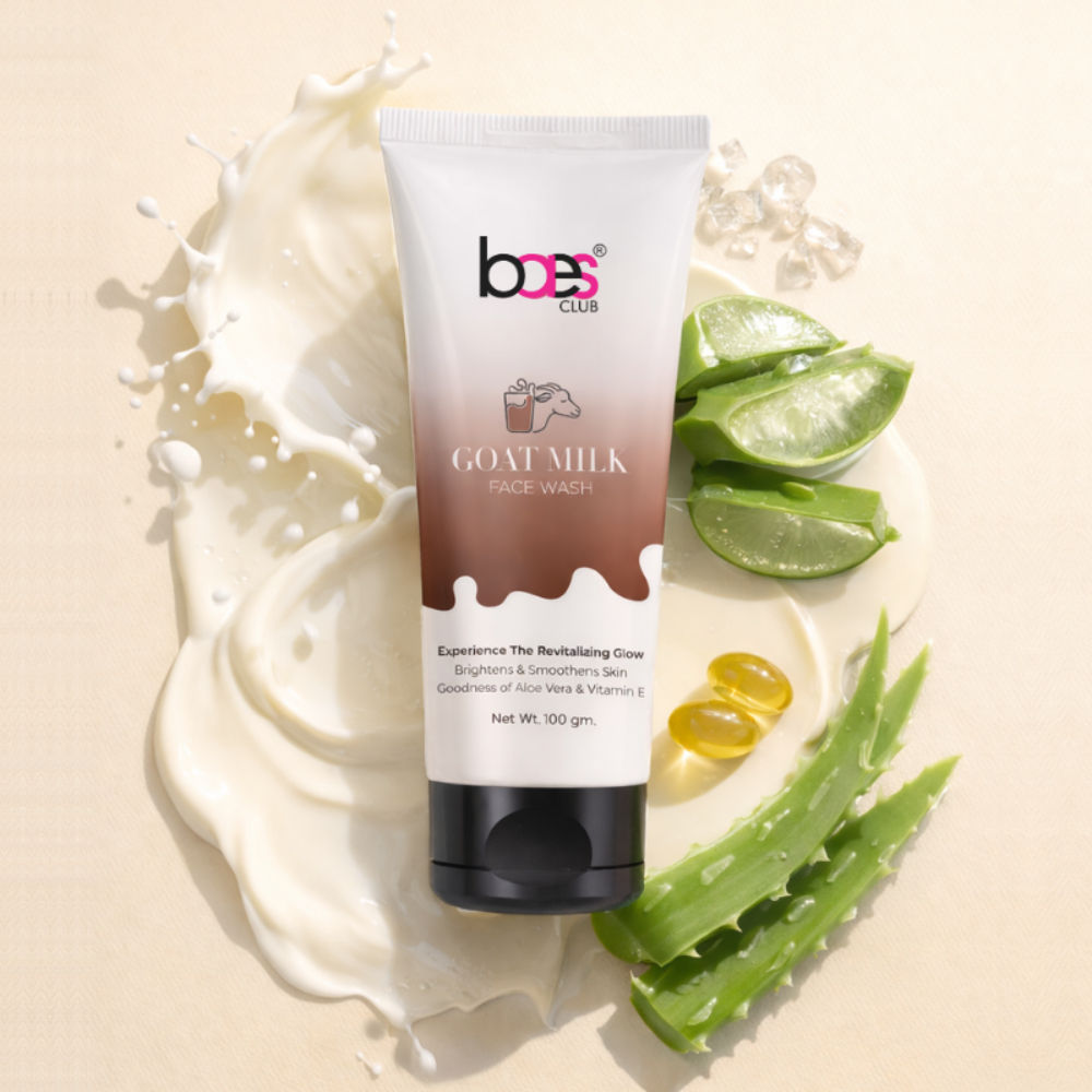 Goat Milk Face Wash With Vitamin E & Aloe Vera For Brightening And Smoothening, Unisex